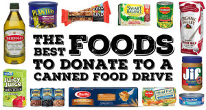 The best foods to donate to a canned food drive